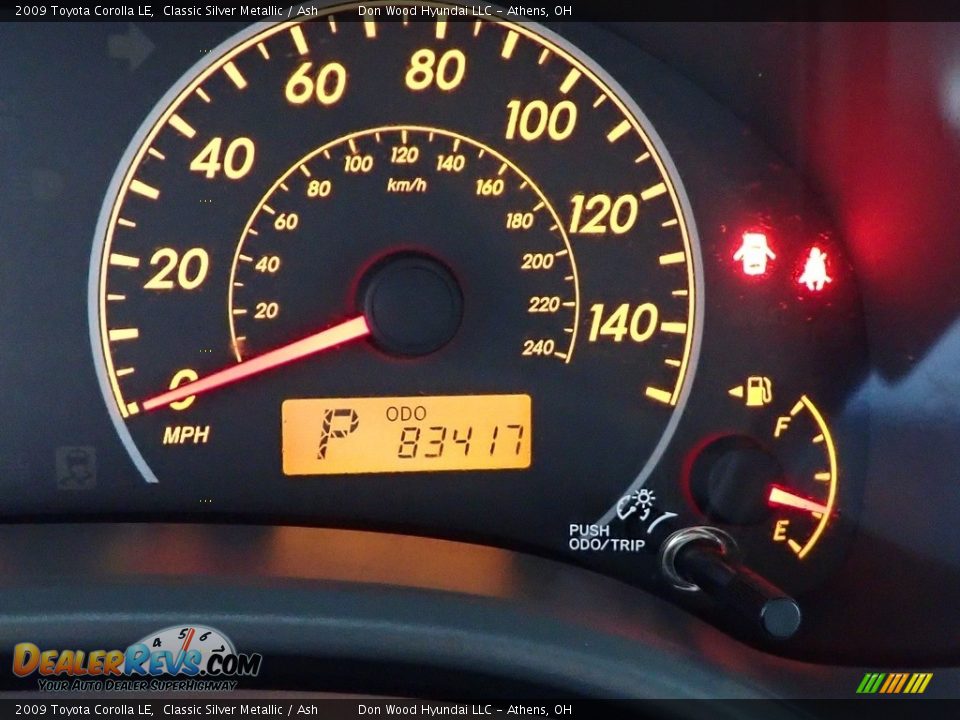 2009 Toyota Corolla LE Classic Silver Metallic / Ash Photo #27