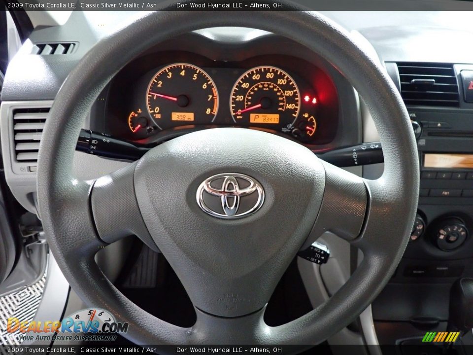 2009 Toyota Corolla LE Classic Silver Metallic / Ash Photo #28