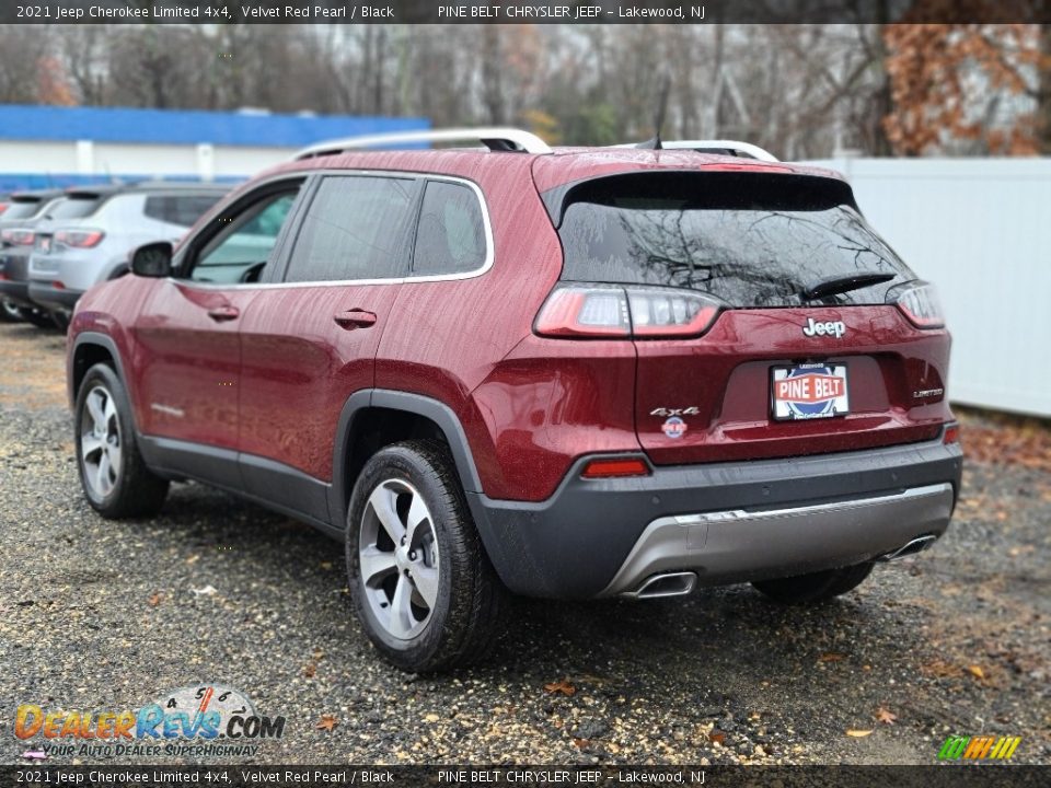 2021 Jeep Cherokee Limited 4x4 Velvet Red Pearl / Black Photo #6