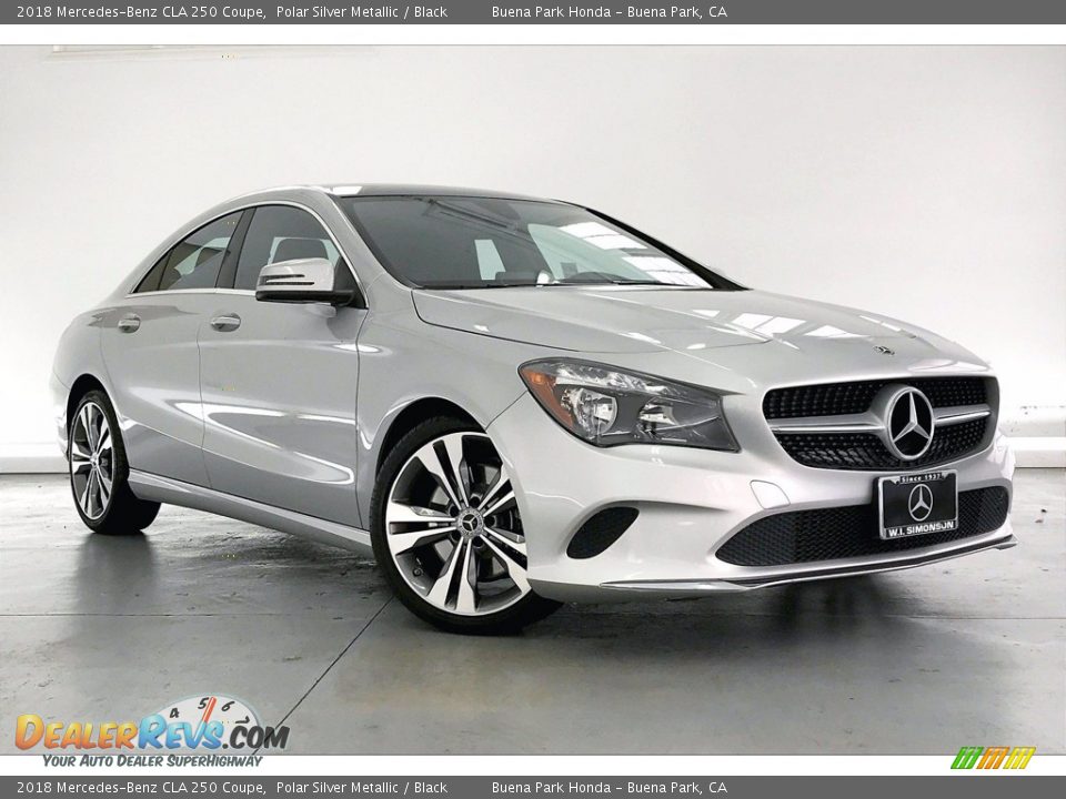 2018 Mercedes-Benz CLA 250 Coupe Polar Silver Metallic / Black Photo #34