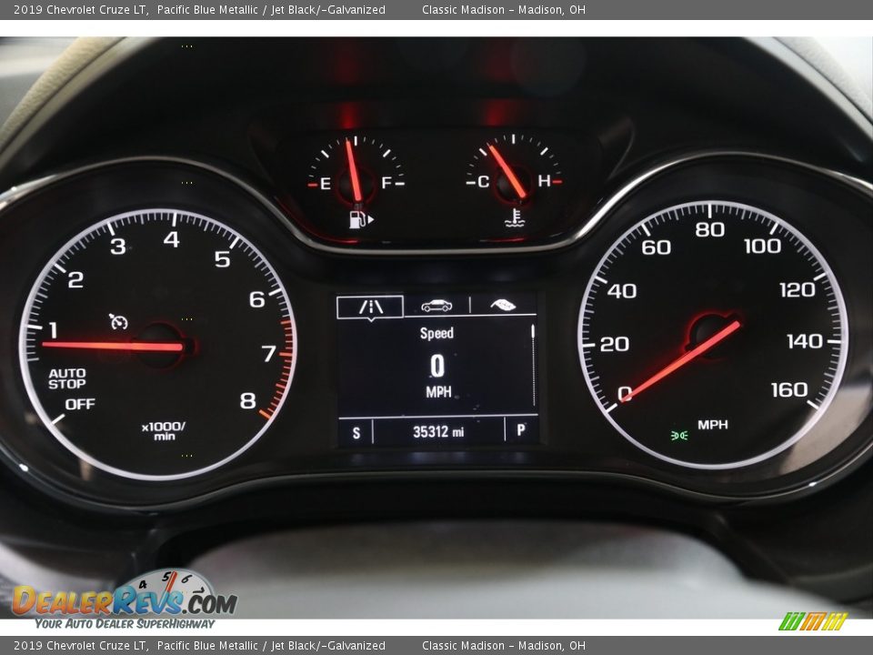 2019 Chevrolet Cruze LT Pacific Blue Metallic / Jet Black/­Galvanized Photo #7