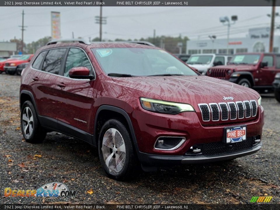 2021 Jeep Cherokee Limited 4x4 Velvet Red Pearl / Black Photo #1