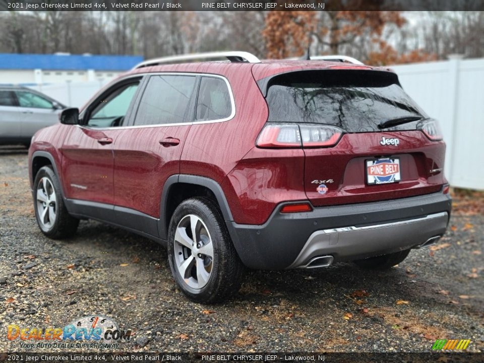 2021 Jeep Cherokee Limited 4x4 Velvet Red Pearl / Black Photo #6