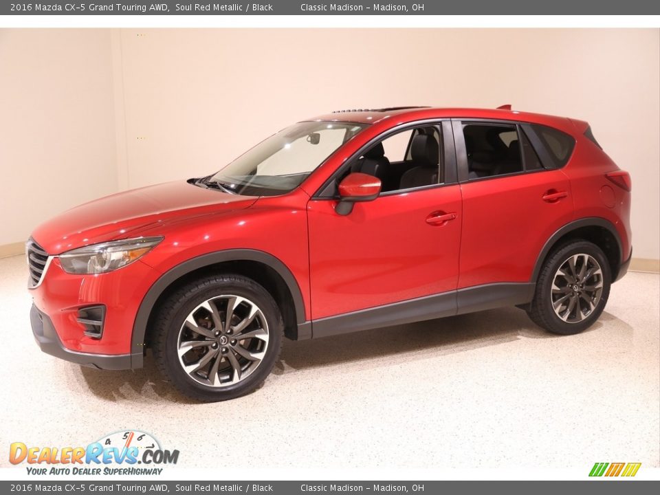 2016 Mazda CX-5 Grand Touring AWD Soul Red Metallic / Black Photo #3