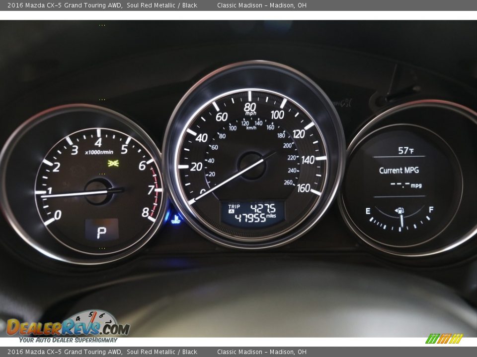 2016 Mazda CX-5 Grand Touring AWD Soul Red Metallic / Black Photo #7