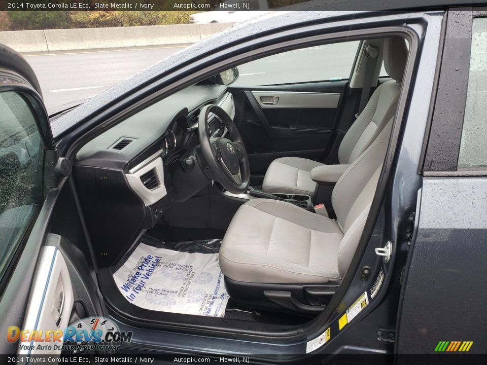 2014 Toyota Corolla LE Eco Slate Metallic / Ivory Photo #9