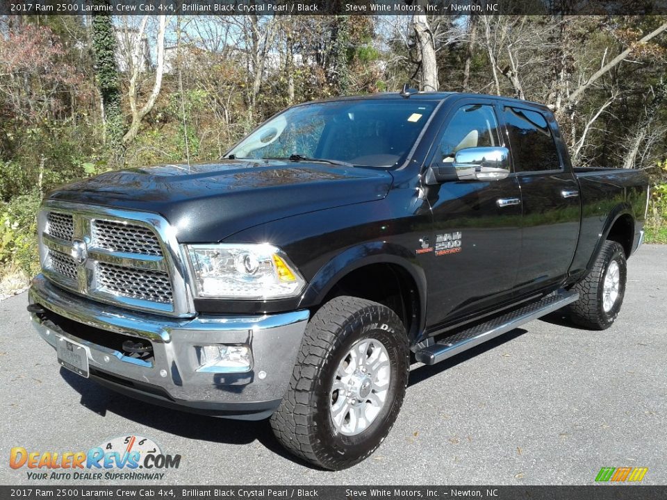 2017 Ram 2500 Laramie Crew Cab 4x4 Brilliant Black Crystal Pearl / Black Photo #2