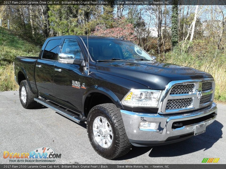 2017 Ram 2500 Laramie Crew Cab 4x4 Brilliant Black Crystal Pearl / Black Photo #4