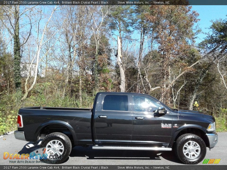 2017 Ram 2500 Laramie Crew Cab 4x4 Brilliant Black Crystal Pearl / Black Photo #5