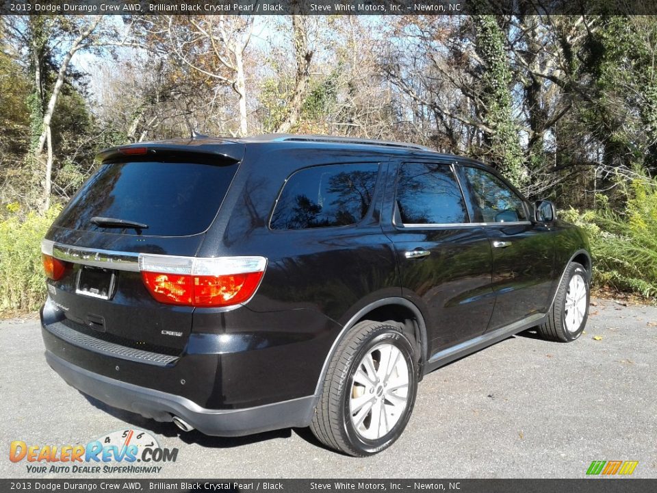 2013 Dodge Durango Crew AWD Brilliant Black Crystal Pearl / Black Photo #6