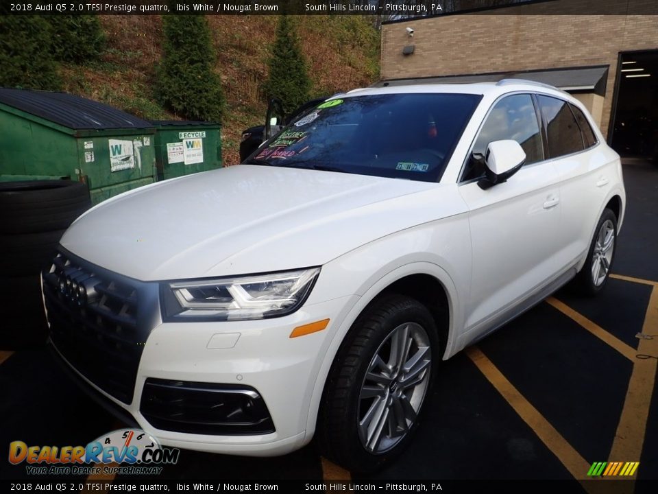 2018 Audi Q5 2.0 TFSI Prestige quattro Ibis White / Nougat Brown Photo #1