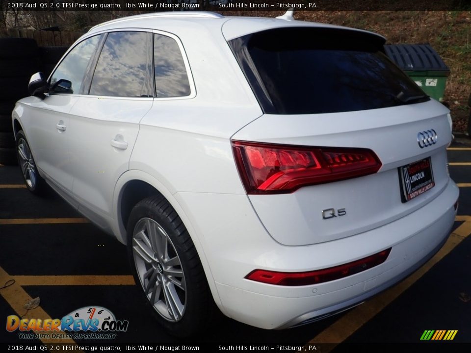 2018 Audi Q5 2.0 TFSI Prestige quattro Ibis White / Nougat Brown Photo #2