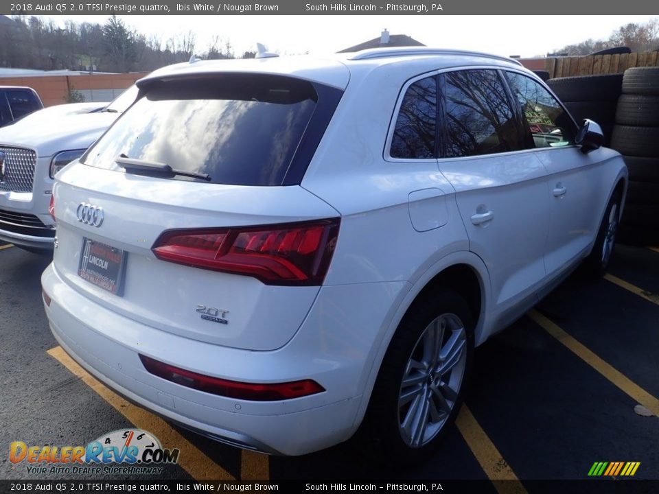 2018 Audi Q5 2.0 TFSI Prestige quattro Ibis White / Nougat Brown Photo #4