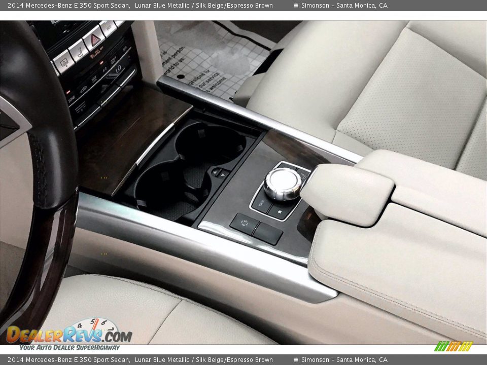 2014 Mercedes-Benz E 350 Sport Sedan Lunar Blue Metallic / Silk Beige/Espresso Brown Photo #17