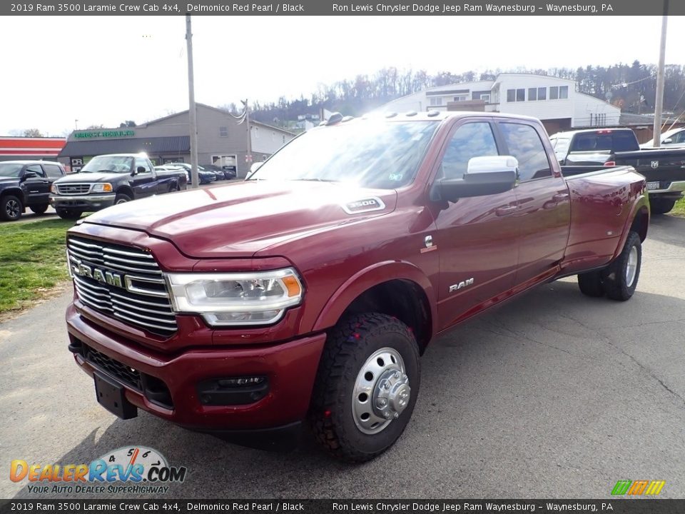2019 Ram 3500 Laramie Crew Cab 4x4 Delmonico Red Pearl / Black Photo #1