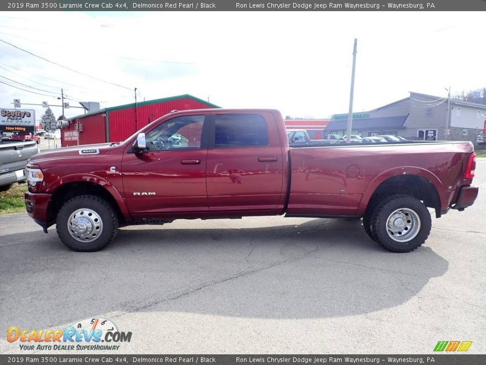 2019 Ram 3500 Laramie Crew Cab 4x4 Delmonico Red Pearl / Black Photo #3