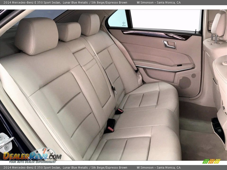 2014 Mercedes-Benz E 350 Sport Sedan Lunar Blue Metallic / Silk Beige/Espresso Brown Photo #19