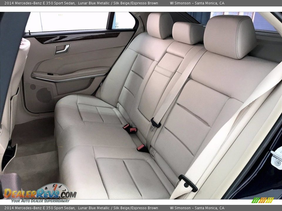 2014 Mercedes-Benz E 350 Sport Sedan Lunar Blue Metallic / Silk Beige/Espresso Brown Photo #20