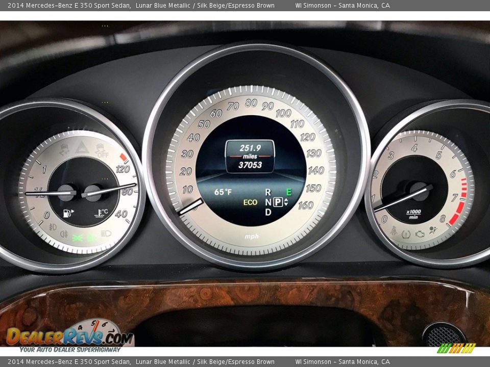 2014 Mercedes-Benz E 350 Sport Sedan Lunar Blue Metallic / Silk Beige/Espresso Brown Photo #23