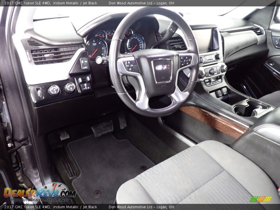 2017 GMC Yukon SLE 4WD Iridium Metallic / Jet Black Photo #34