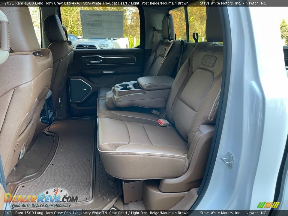Rear Seat of 2021 Ram 1500 Long Horn Crew Cab 4x4 Photo #17