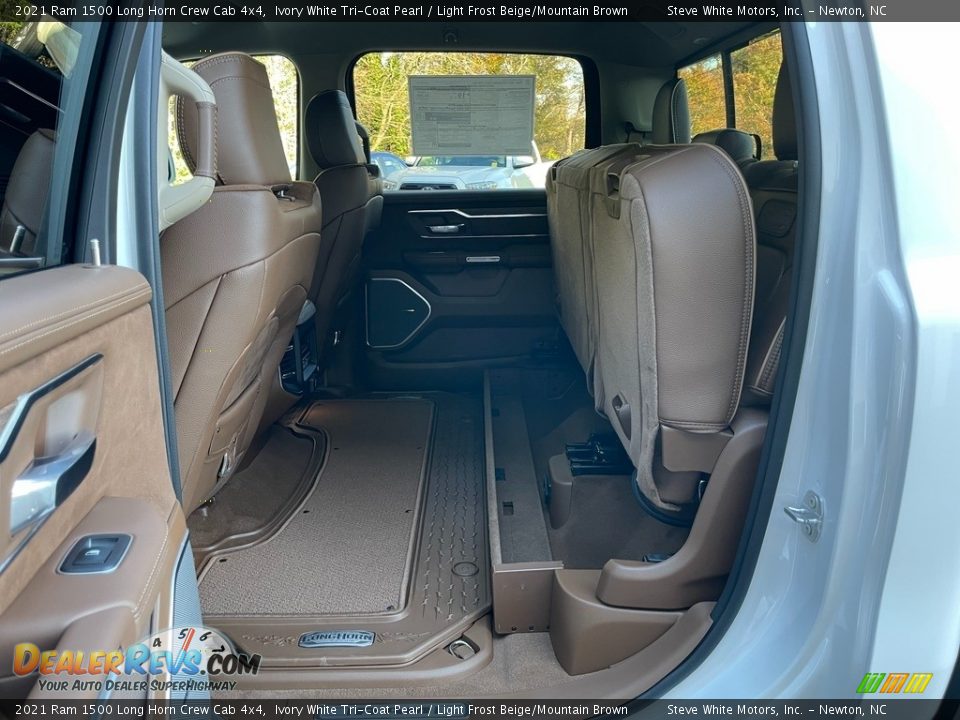 Rear Seat of 2021 Ram 1500 Long Horn Crew Cab 4x4 Photo #18