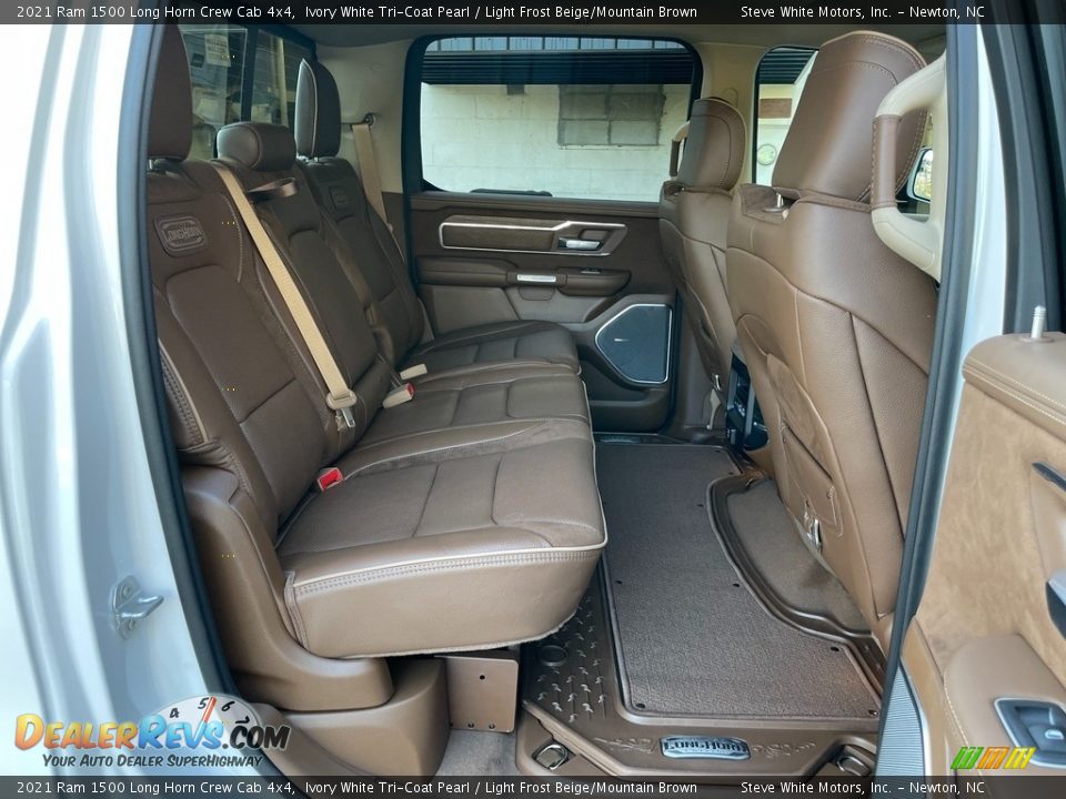 Rear Seat of 2021 Ram 1500 Long Horn Crew Cab 4x4 Photo #20