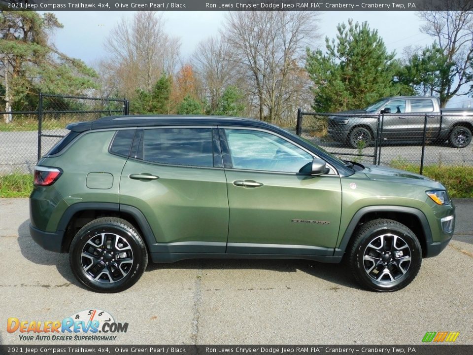 Olive Green Pearl 2021 Jeep Compass Trailhawk 4x4 Photo #4