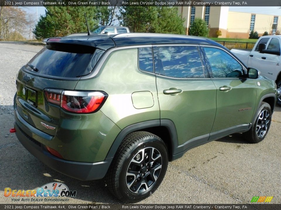 2021 Jeep Compass Trailhawk 4x4 Olive Green Pearl / Black Photo #5