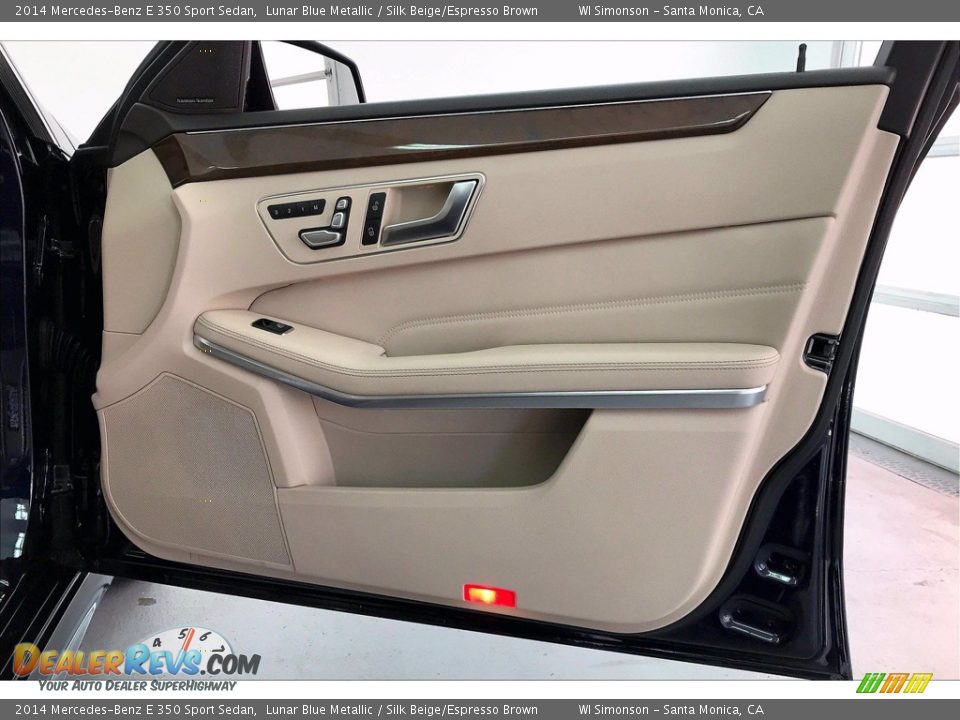 2014 Mercedes-Benz E 350 Sport Sedan Lunar Blue Metallic / Silk Beige/Espresso Brown Photo #27