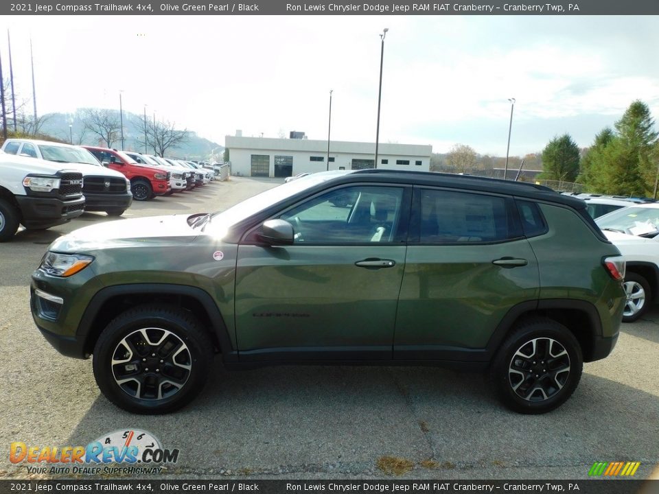 2021 Jeep Compass Trailhawk 4x4 Olive Green Pearl / Black Photo #9