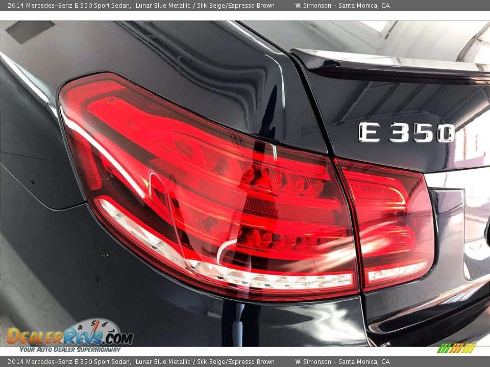 2014 Mercedes-Benz E 350 Sport Sedan Lunar Blue Metallic / Silk Beige/Espresso Brown Photo #29