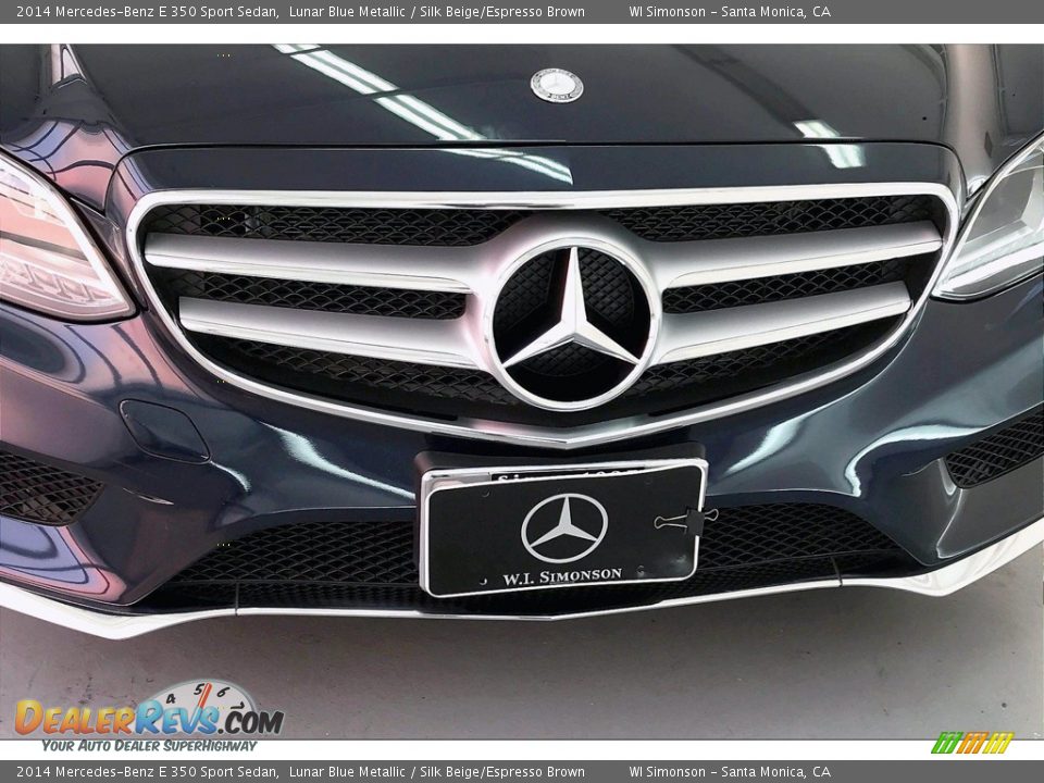 2014 Mercedes-Benz E 350 Sport Sedan Lunar Blue Metallic / Silk Beige/Espresso Brown Photo #30