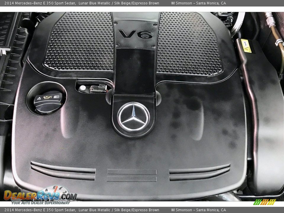 2014 Mercedes-Benz E 350 Sport Sedan Lunar Blue Metallic / Silk Beige/Espresso Brown Photo #32