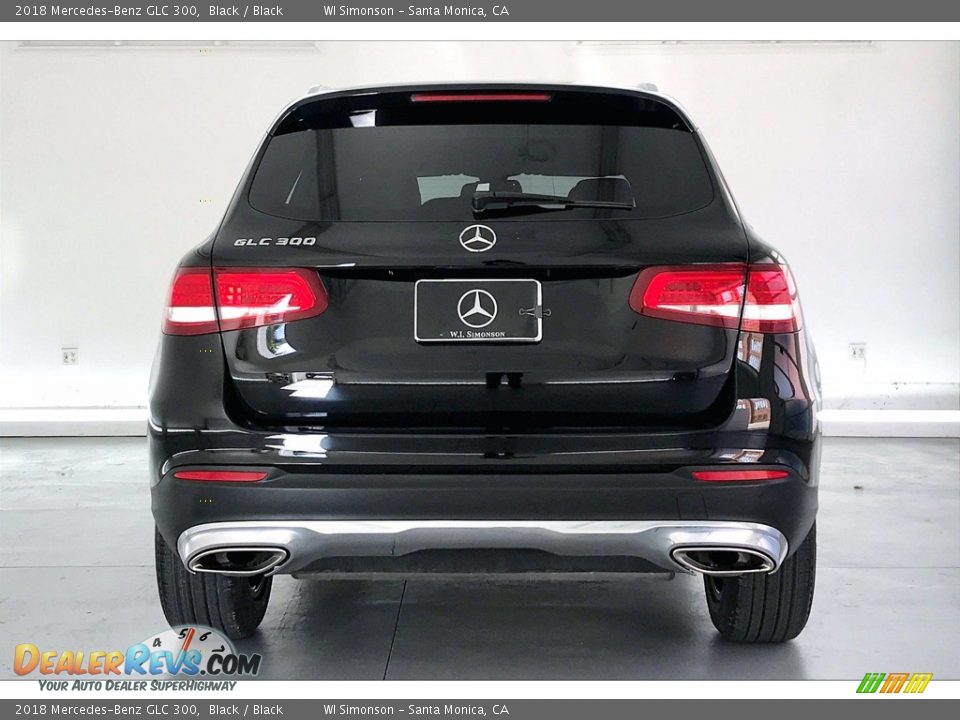 2018 Mercedes-Benz GLC 300 Black / Black Photo #3