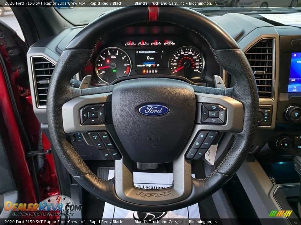 2020 Ford F150 SVT Raptor SuperCrew 4x4 Steering Wheel Photo #17