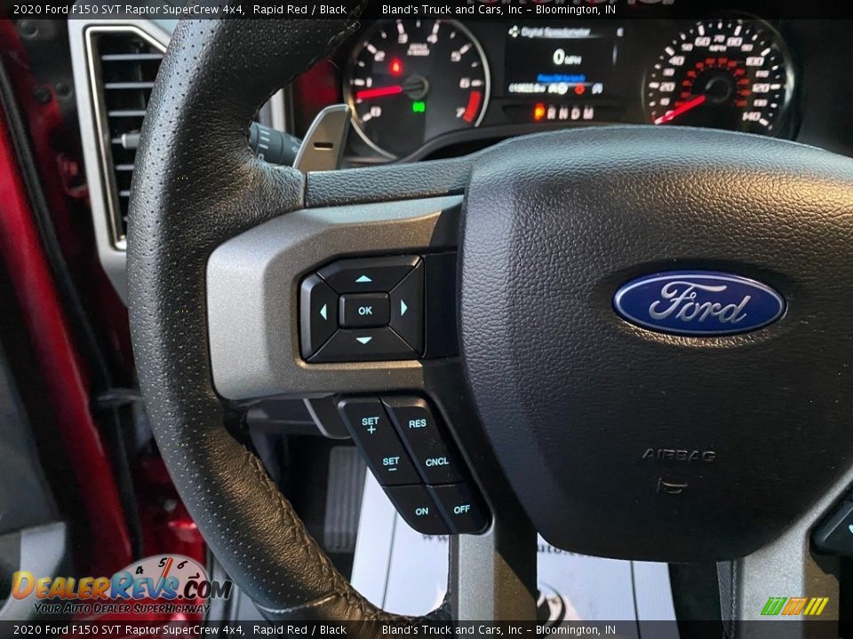 2020 Ford F150 SVT Raptor SuperCrew 4x4 Steering Wheel Photo #19