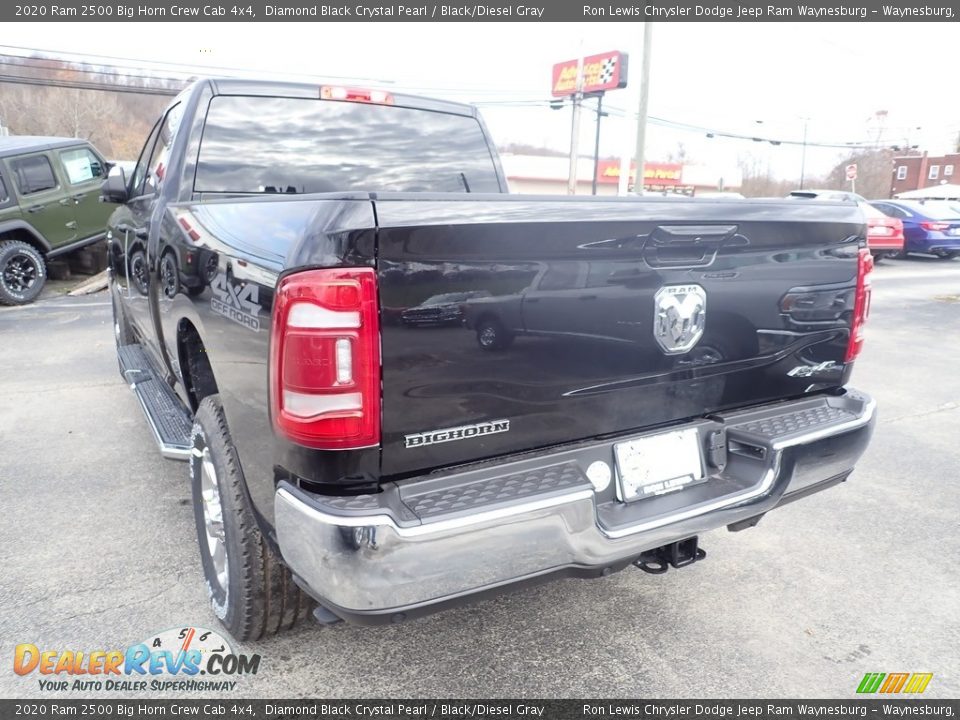 2020 Ram 2500 Big Horn Crew Cab 4x4 Diamond Black Crystal Pearl / Black/Diesel Gray Photo #3