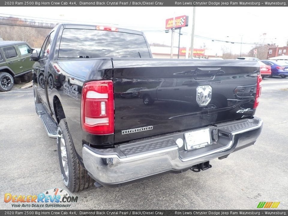 2020 Ram 2500 Big Horn Crew Cab 4x4 Diamond Black Crystal Pearl / Black/Diesel Gray Photo #3