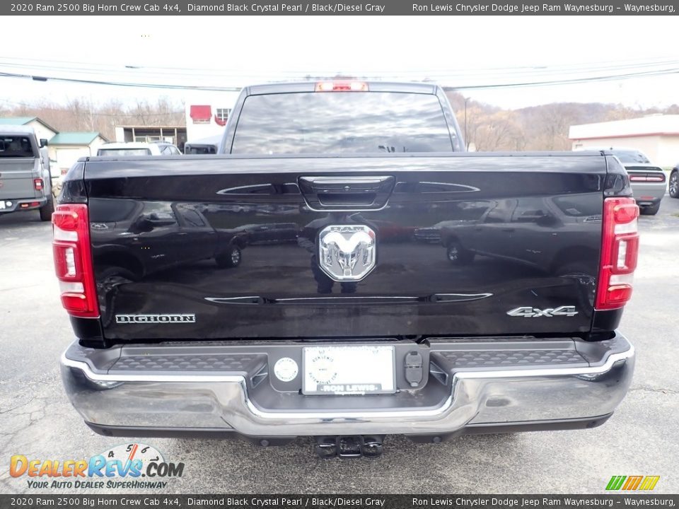 2020 Ram 2500 Big Horn Crew Cab 4x4 Diamond Black Crystal Pearl / Black/Diesel Gray Photo #4