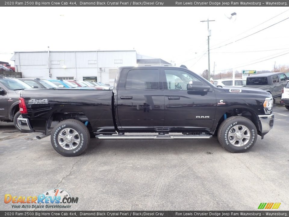 2020 Ram 2500 Big Horn Crew Cab 4x4 Diamond Black Crystal Pearl / Black/Diesel Gray Photo #6