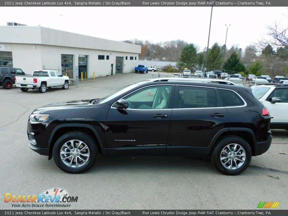 Sangria Metallic 2021 Jeep Cherokee Latitude Lux 4x4 Photo #9