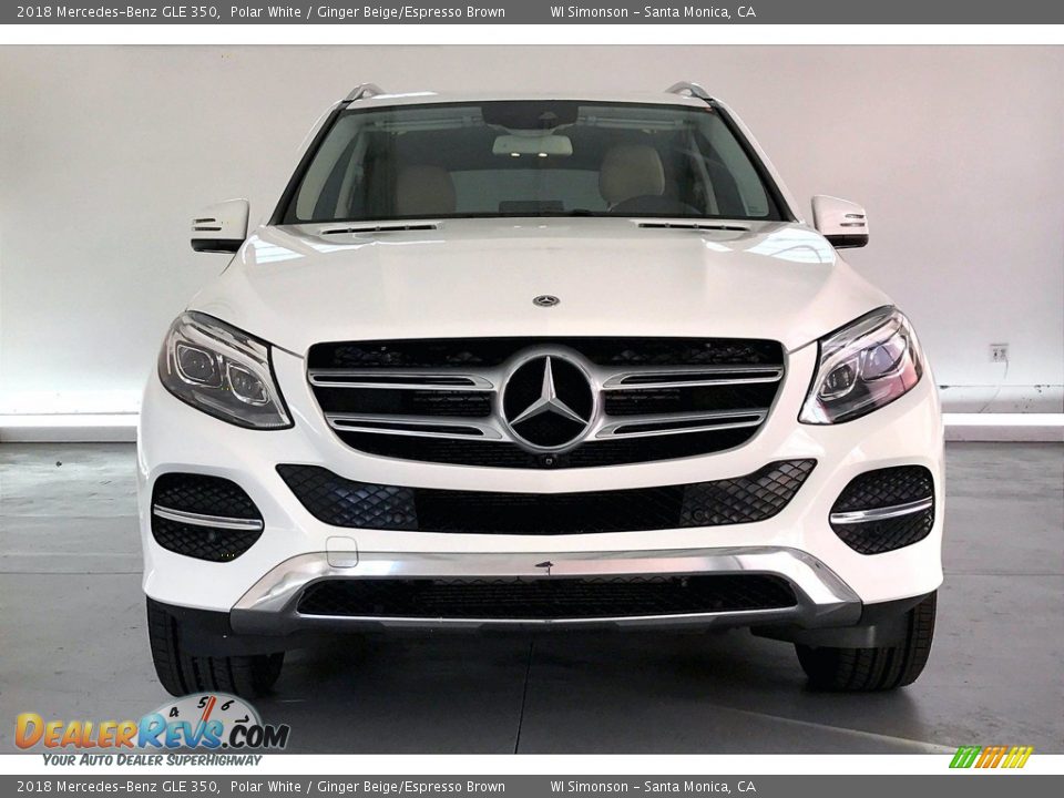 2018 Mercedes-Benz GLE 350 Polar White / Ginger Beige/Espresso Brown Photo #2