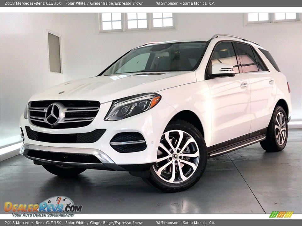 2018 Mercedes-Benz GLE 350 Polar White / Ginger Beige/Espresso Brown Photo #12