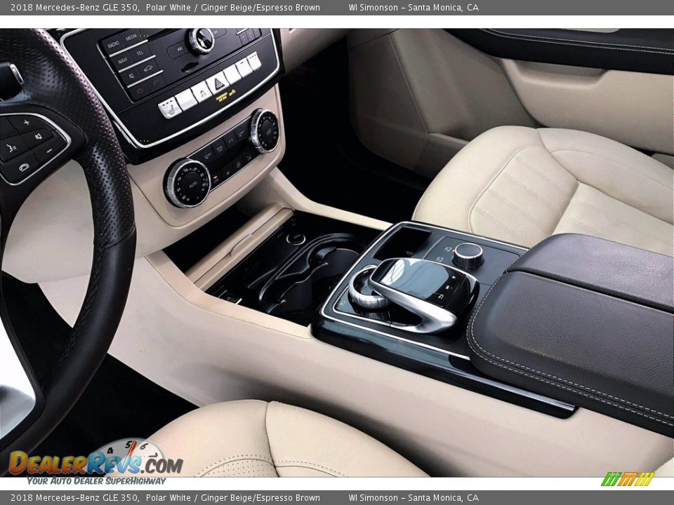 2018 Mercedes-Benz GLE 350 Polar White / Ginger Beige/Espresso Brown Photo #17