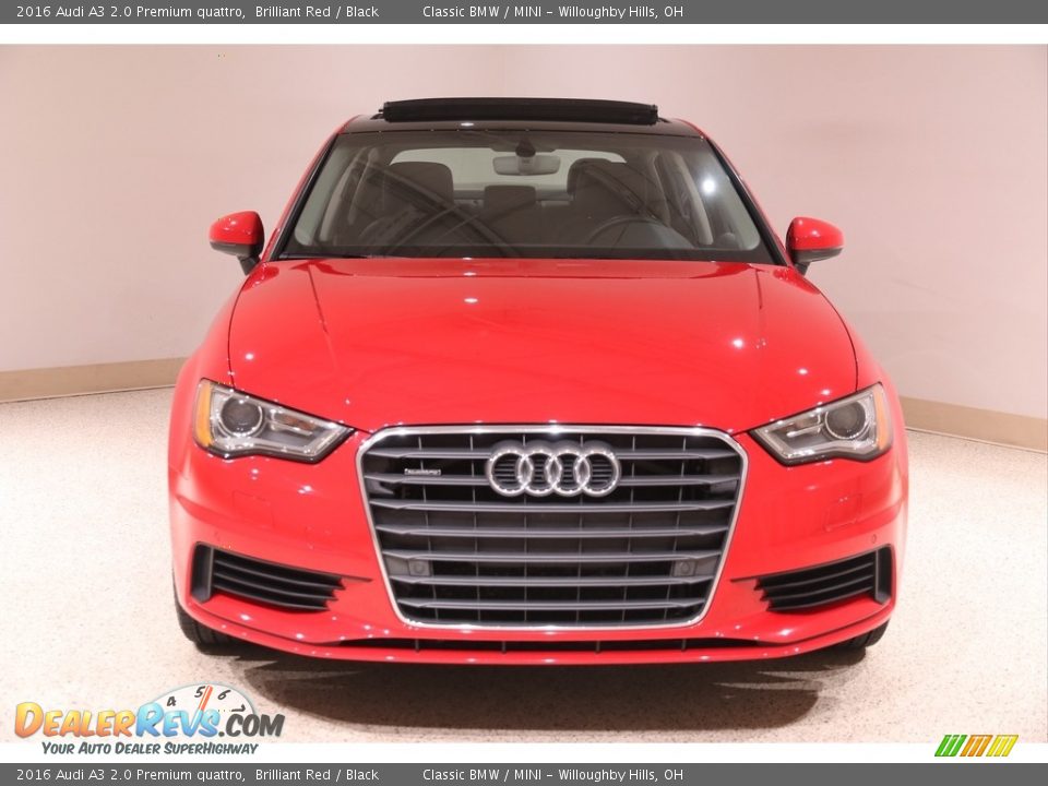 2016 Audi A3 2.0 Premium quattro Brilliant Red / Black Photo #2