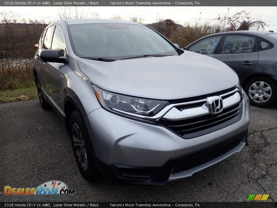 2018 Honda CR-V LX AWD Lunar Silver Metallic / Black Photo #4