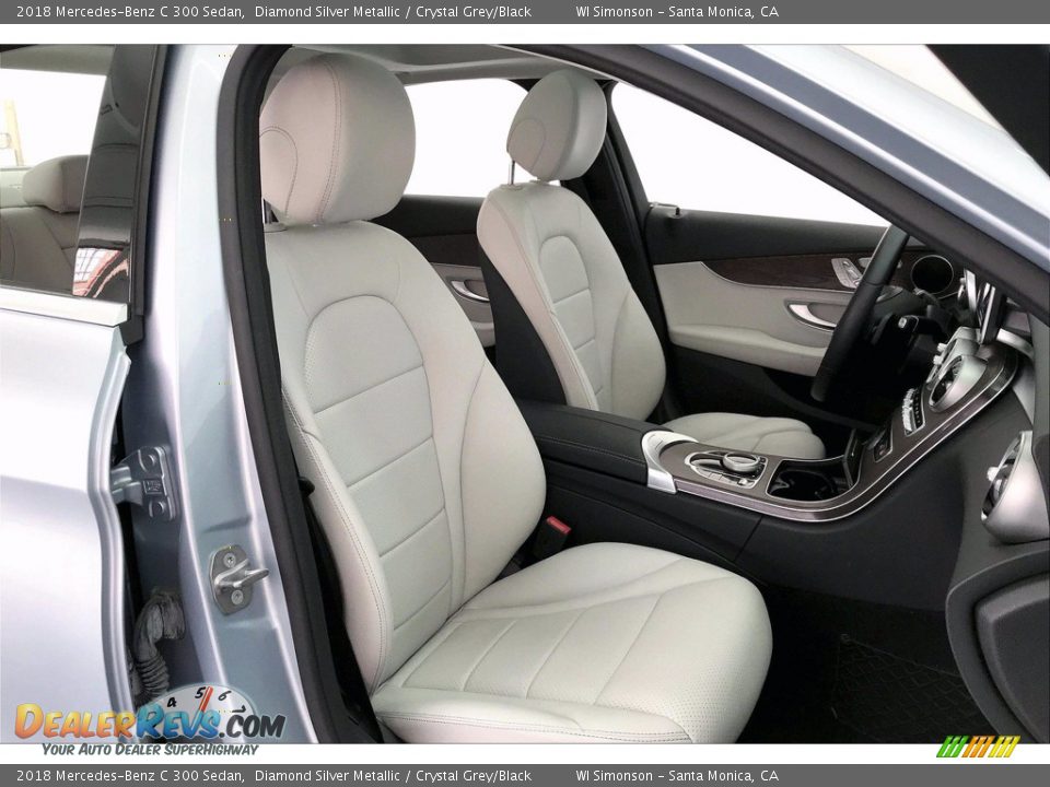 2018 Mercedes-Benz C 300 Sedan Diamond Silver Metallic / Crystal Grey/Black Photo #6