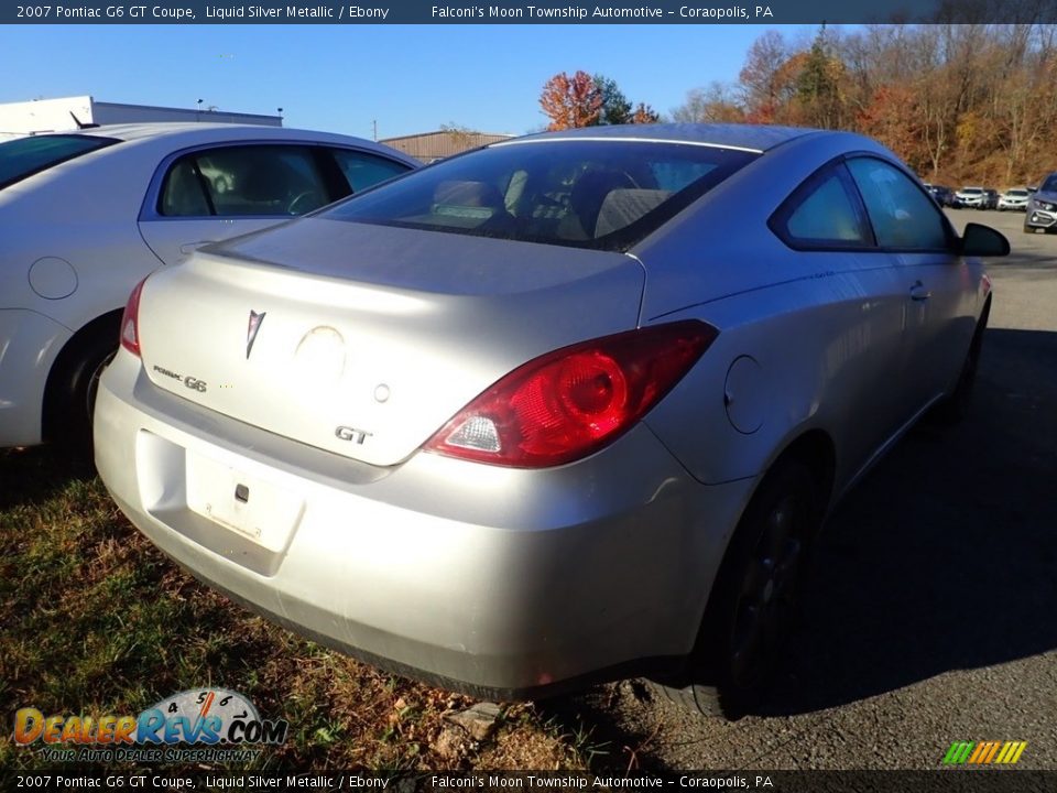 2007 Pontiac G6 GT Coupe Liquid Silver Metallic / Ebony Photo #4