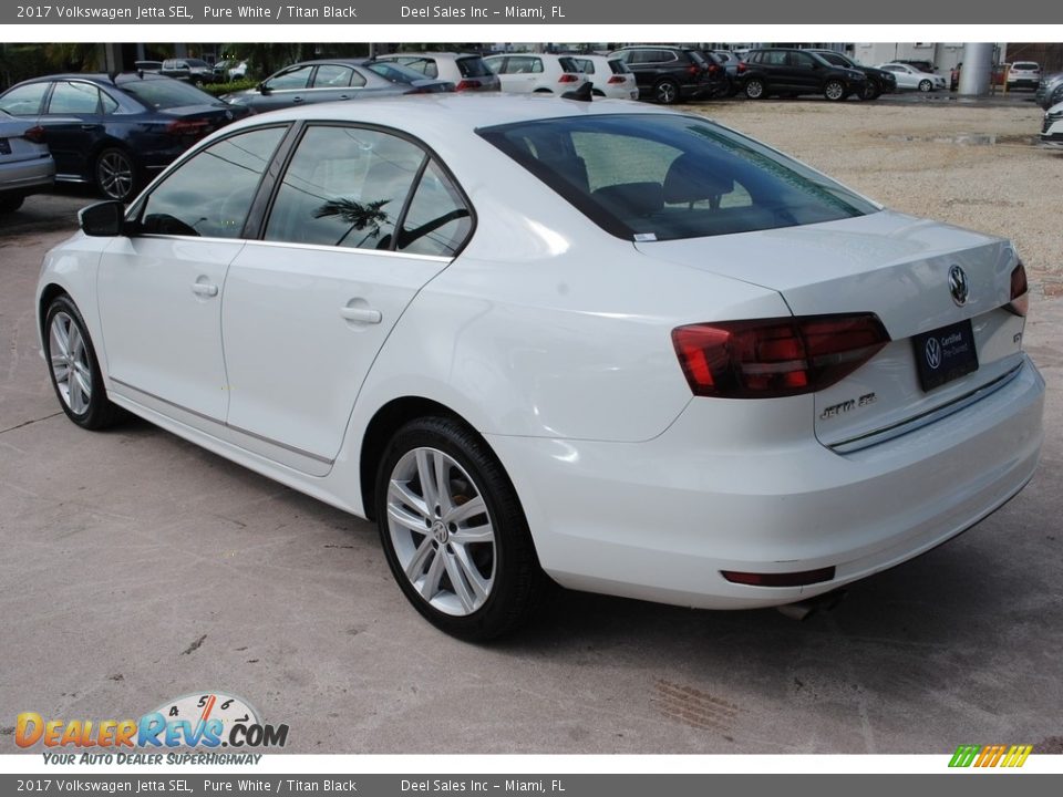 2017 Volkswagen Jetta SEL Pure White / Titan Black Photo #6